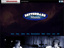 Tablet Screenshot of betterdazemusic.com